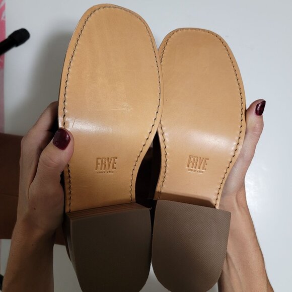 NEW Frye Campus 14L Boots Womens 9.5 Saddle Brown Chore Equestrian Extended Calf - Picture 9 of 10